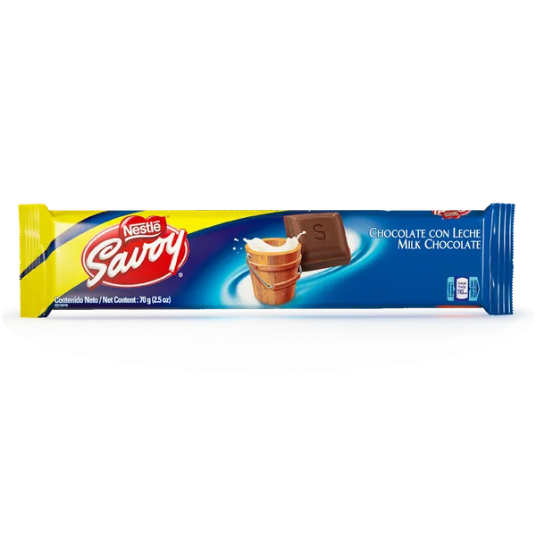 Chocolate con Leche Savoy 70gr